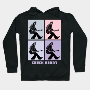 Chuck Berry Guitar Dance Pop Art Hoodie